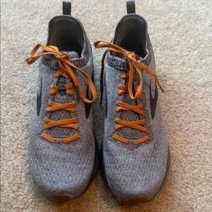 Brooks Athletic Shoes in Gray and Orange